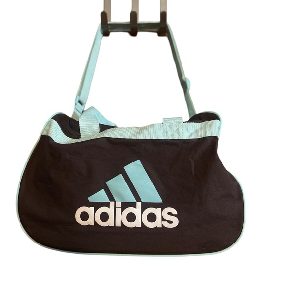 Adidas Diablo Black and Light Blue Shoulder Bag - Picture 1 of 7